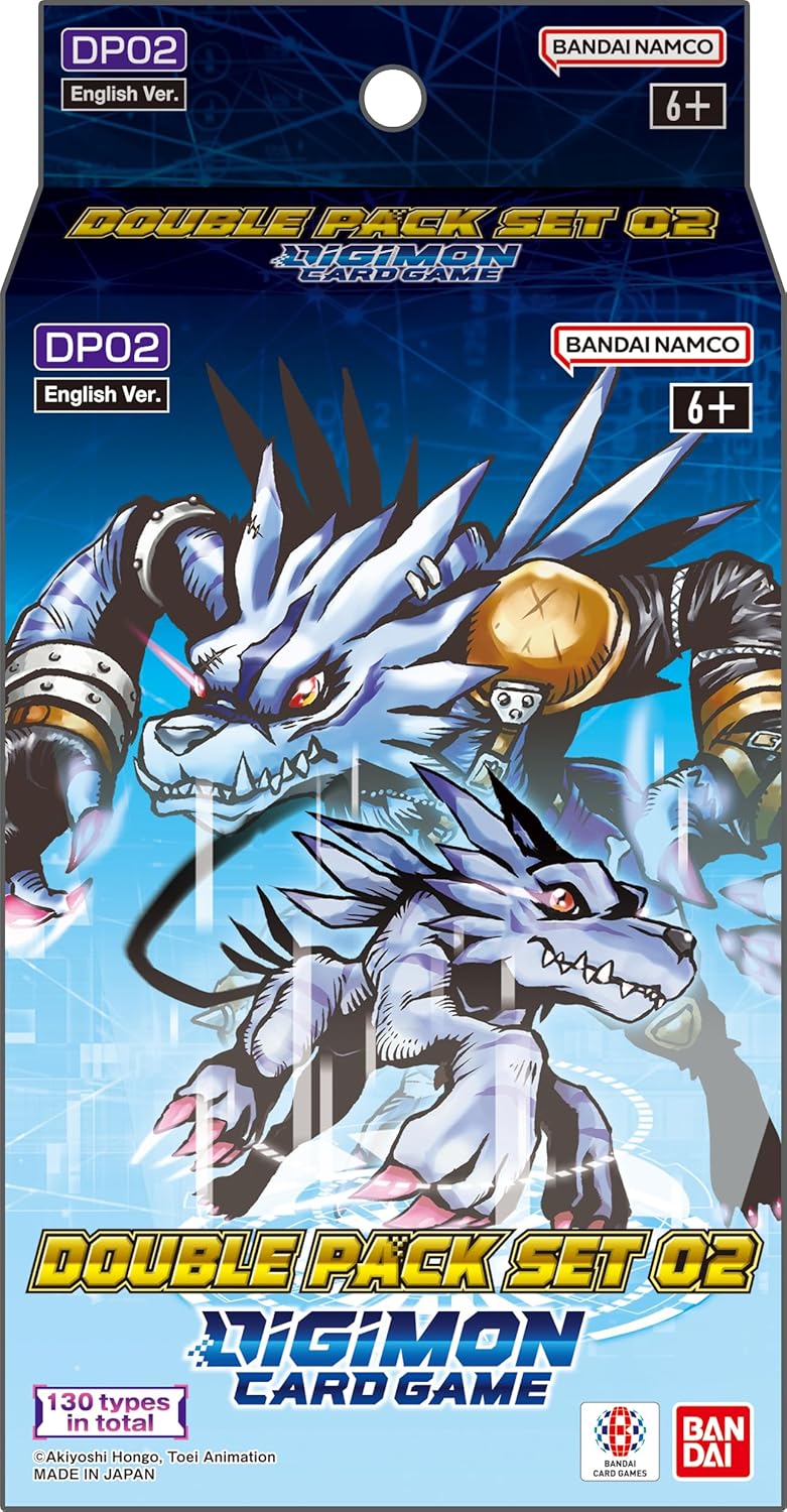BANDAI Digimon Card Game: Double Pack Set 02
