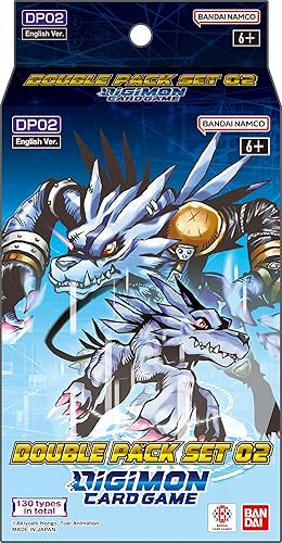 Bandai  Digimon Card Game Double Pack Set 02 (DP02)  Trading Card Game  Ages 6+  2 Players  30 Minutes Playing Time
