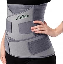 Lillas 3-in-1 Post-Pregnancy Support Belt for Abdomen,Waist & Pelvis Slimming belt For After Delivery C-Section Abdomen belt Postpartum Stomach Wrap Abdominal belt (Gray)