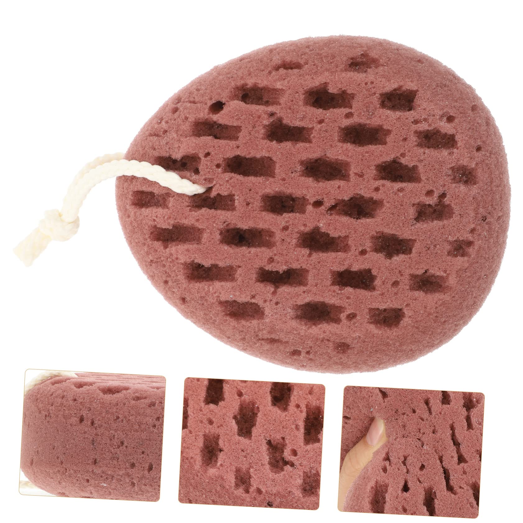 Healeved 4piezas Esponja De Baño y Reutilizable Para Cuerpo Exfoliante Natural Para Masaje y Limpieza Para Bebés y Fiestas