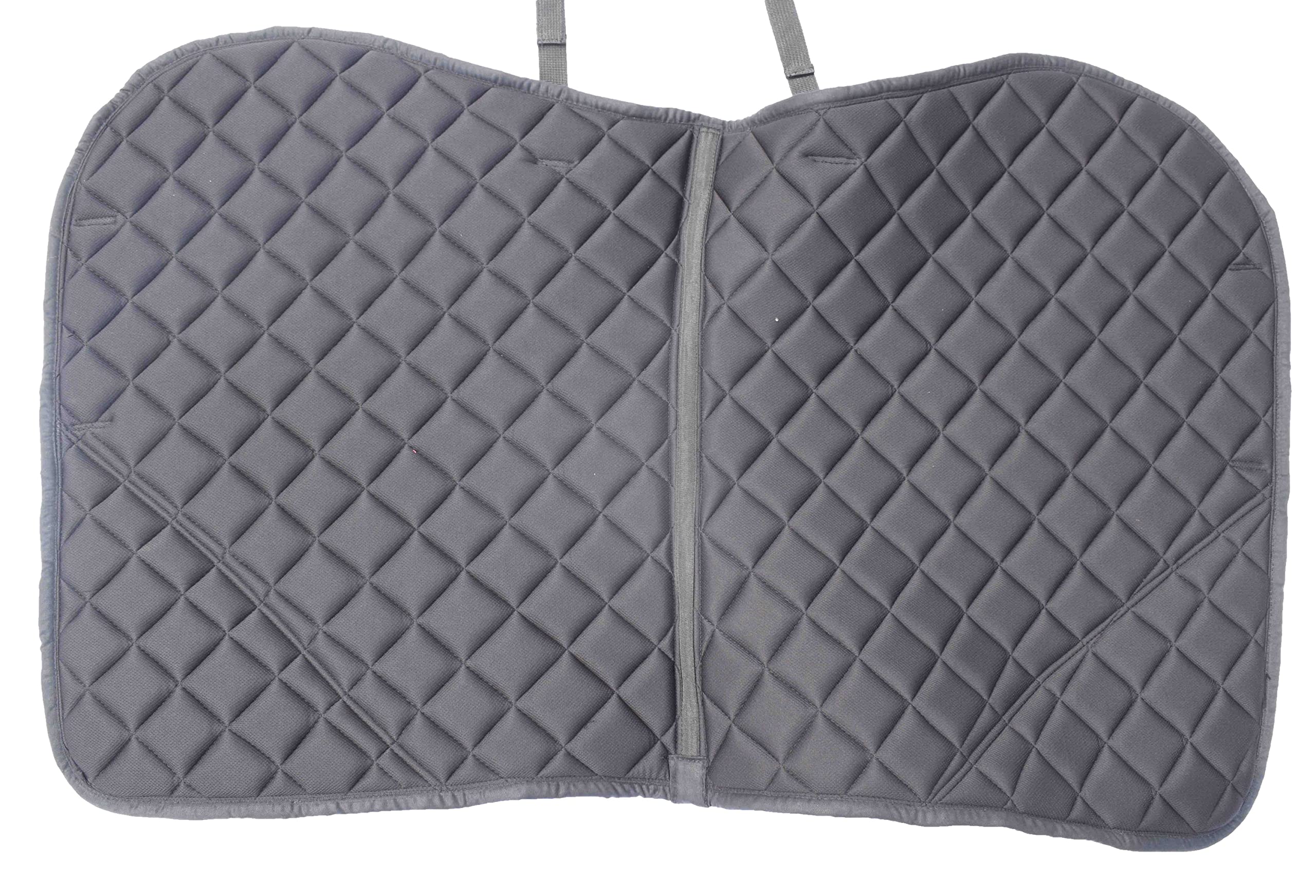 Gallop Shop Glow Satin All Purpose Saddle Pad/Horse Numnah Cloth/Saddle Pad (White, Full)