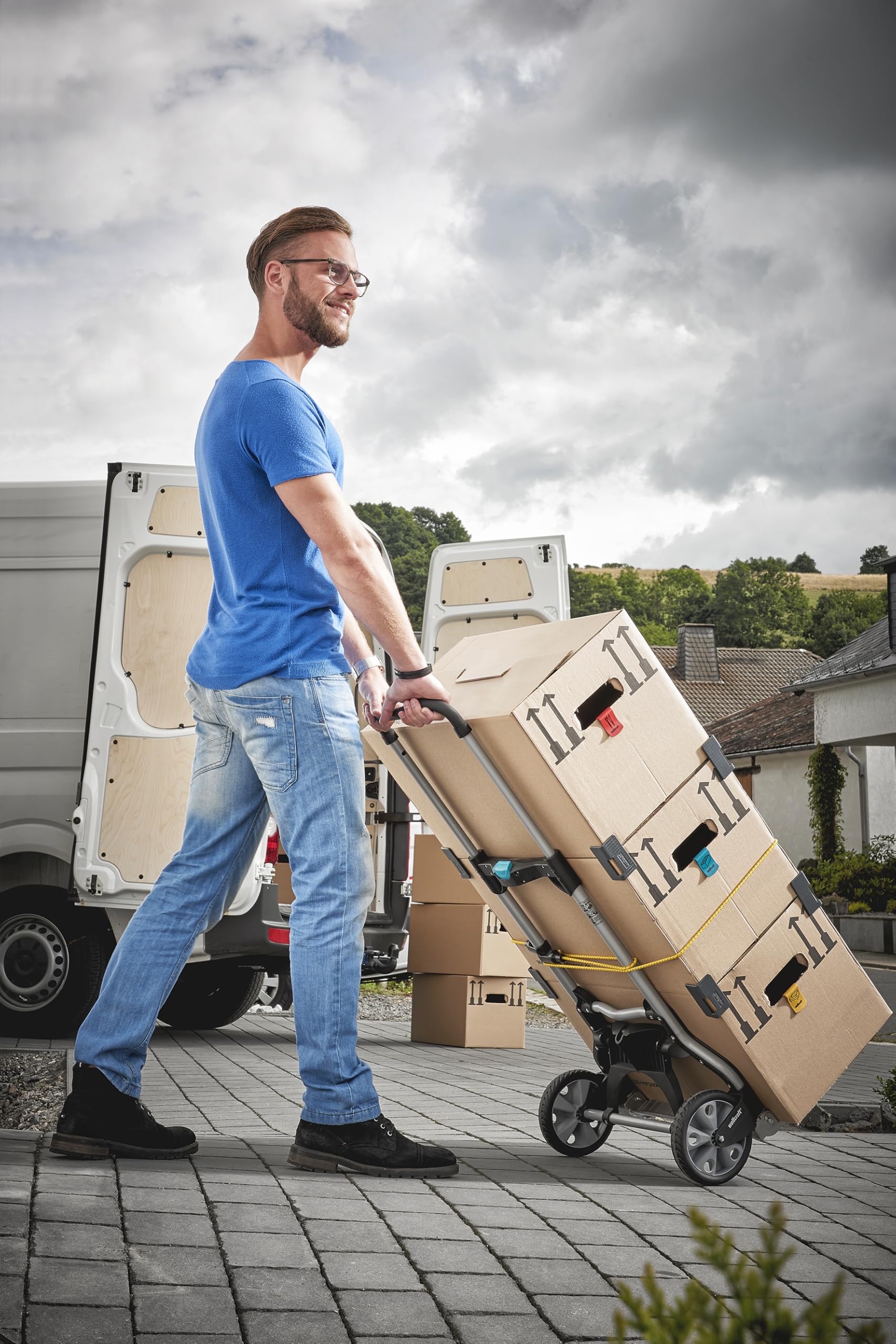 wolfcraft Diable Pliant TS 850 - Système de Transport, Charge Max. 100 kg