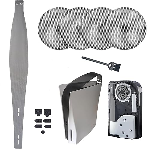 Red de cubierta antipolvo PS5, filtro de ventilador, barrera de disipador de calor, cubierta antipolvo para PlayStation 5 Accesorios de versión