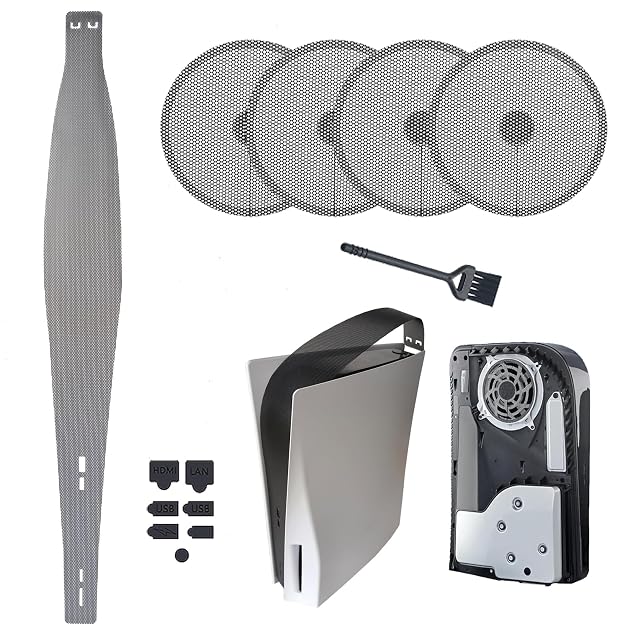 PS5 Dust Cover Net Fan Filter Heatsink Barrier - Anti-dust Cover for PlayStation 5 Optical Digital Version Accessories