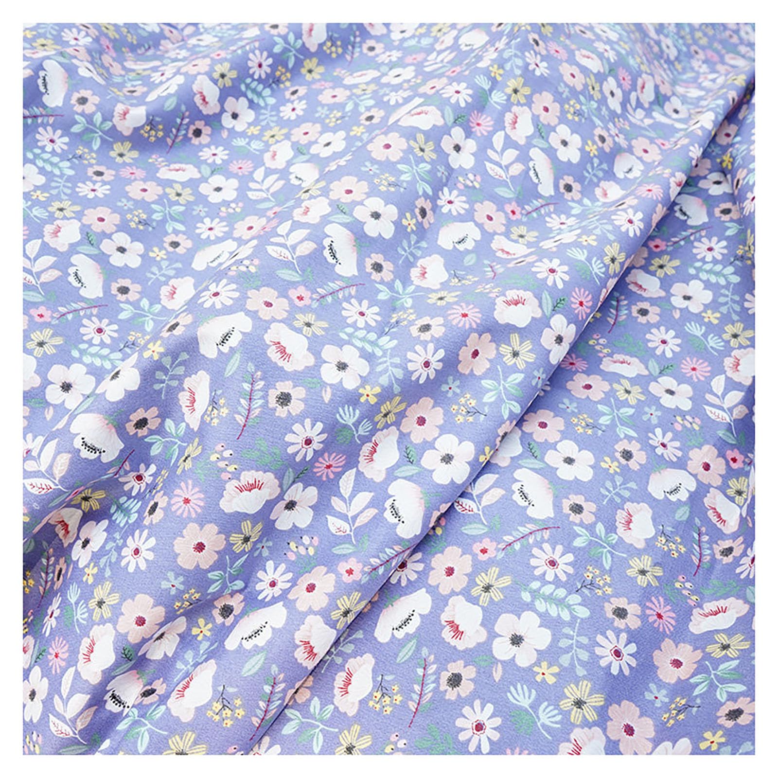 Tessuto di cotone per bambini, 100 x 235 cm, al metro, per cucire, fiori