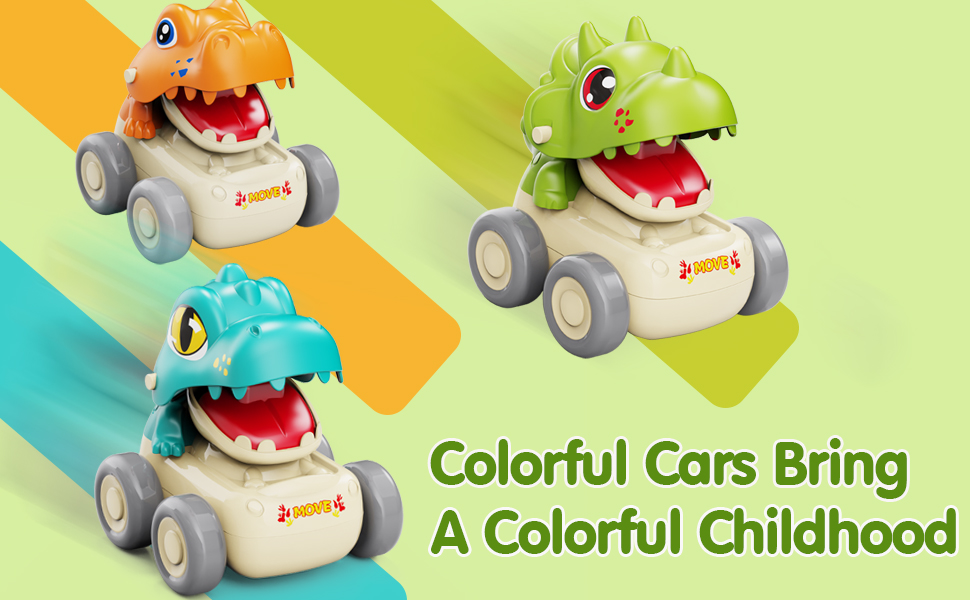 MOONTOY Autospeelgoed voor 1 Jaar Oude Eerste Verjaardagscadeaus voor Jongens, Press and Go Auto Speelgoed Baby Animal Racing Cars voor Peuters 1-3, Push Go Wrijving Auto Speelgoed Speelgoed 12-18