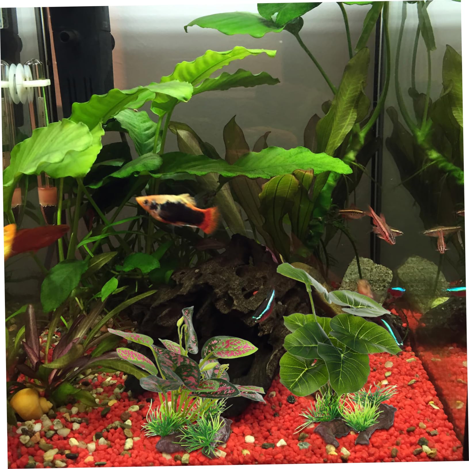 Kisangel 10 Uds Decoración De Tanque De Peces Plantas Artificiales De Acuario Plantas Falsas Plantas De Acuario Decoraciones Accesorios para Tanque De Peces Plantas Artificiales para
