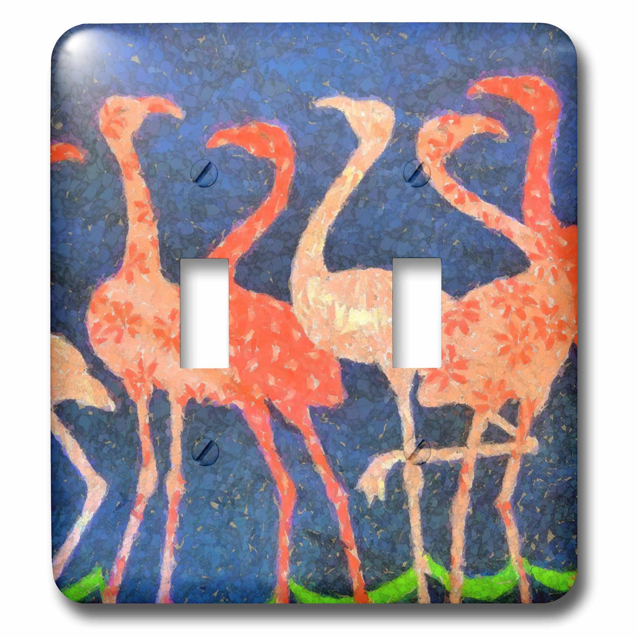 Flamingos con interruptor de doble palanca para decorar salones modernos