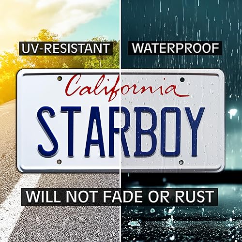 Miniatura 4 de The Weekend ft Daft Punk | Placa de matrícula estampada de metal Starboy