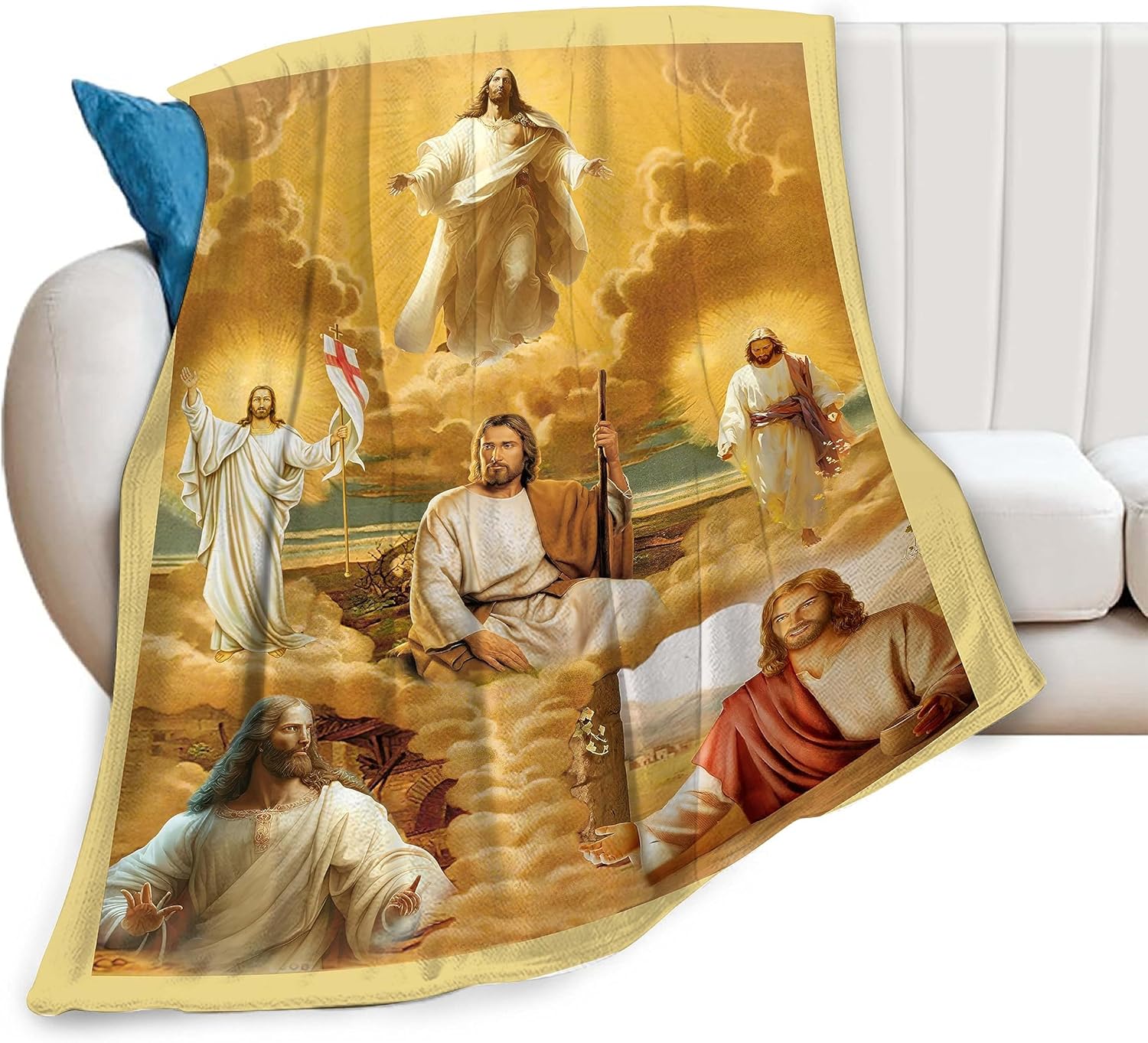 Jesus Throw Blanket God Blanket Religious Gifts for Women