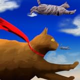 飛んでかわいい猫：子猫のクエスト星に到達する - 無料版