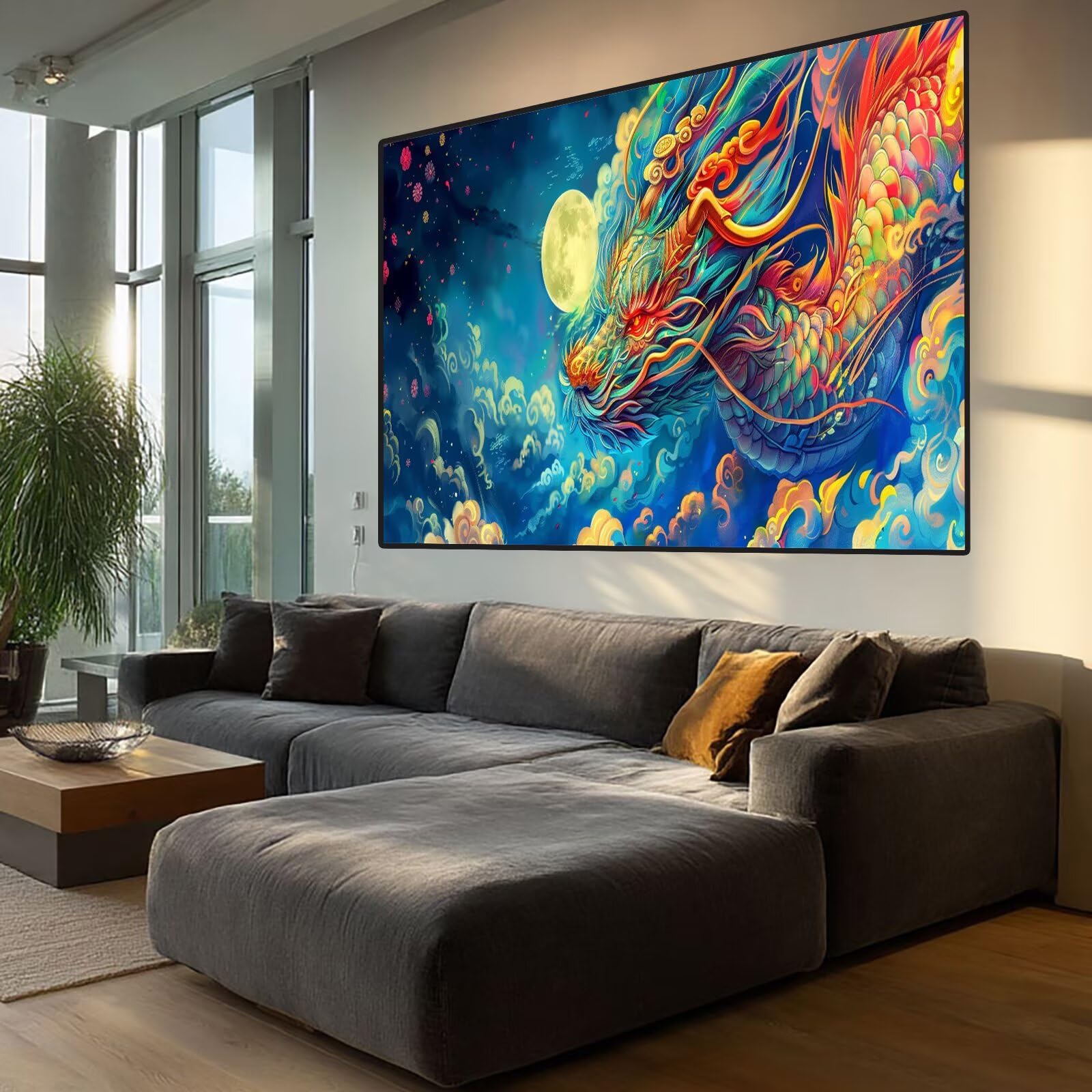 Dragon Diamond Art Cloud Diamond Painting Arts and Crafts dla dorosłych, zestawy do malowania diamentami 5D, dorosłych, Crysta, haft krzyżykowy, zestaw do haftowania dla początkujących, dekoracja