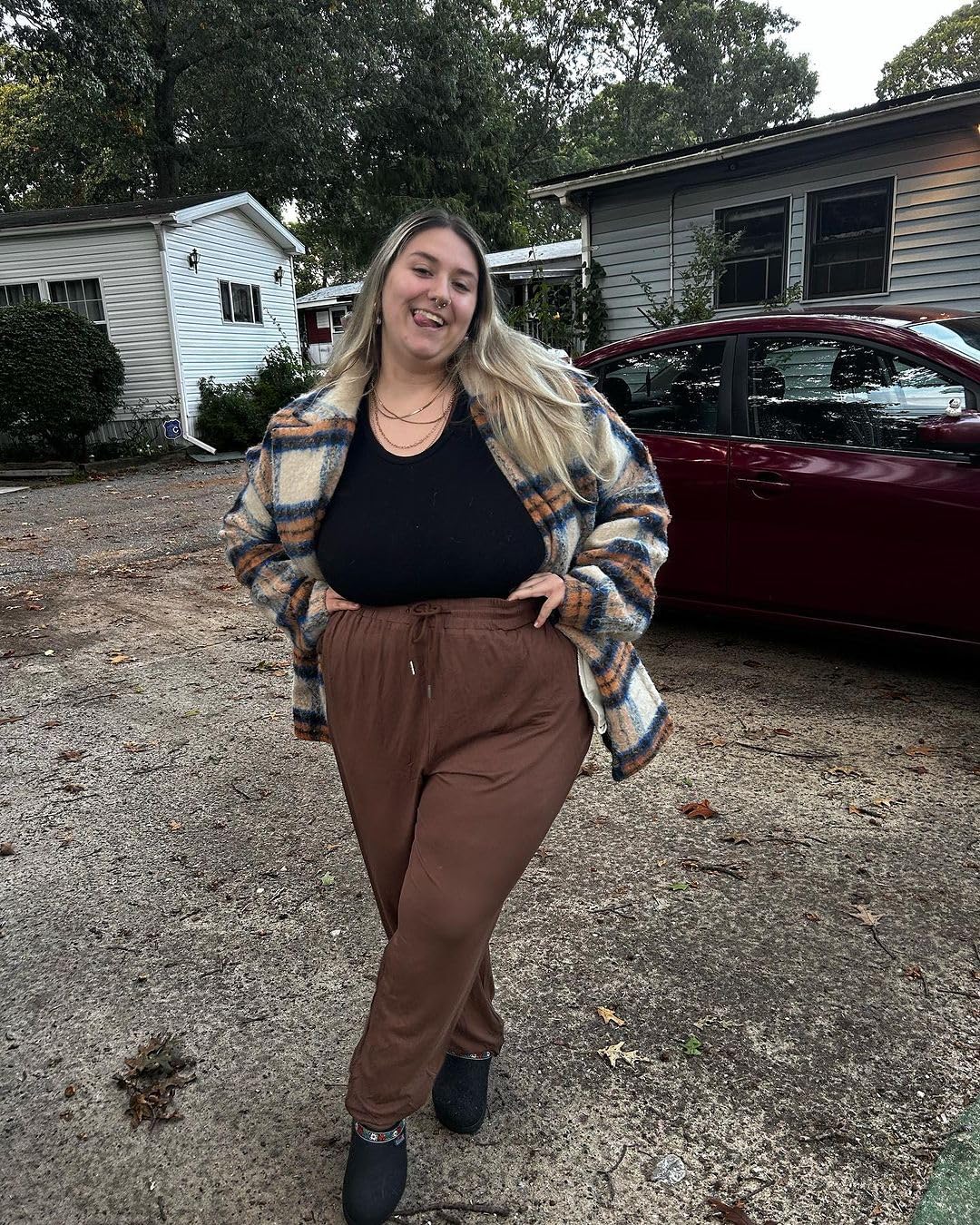 COOTRY Women's Plus Size Lounge Yoga Pants Loose Comfy Casual Joggers Drawstring with Pockets - Image 3