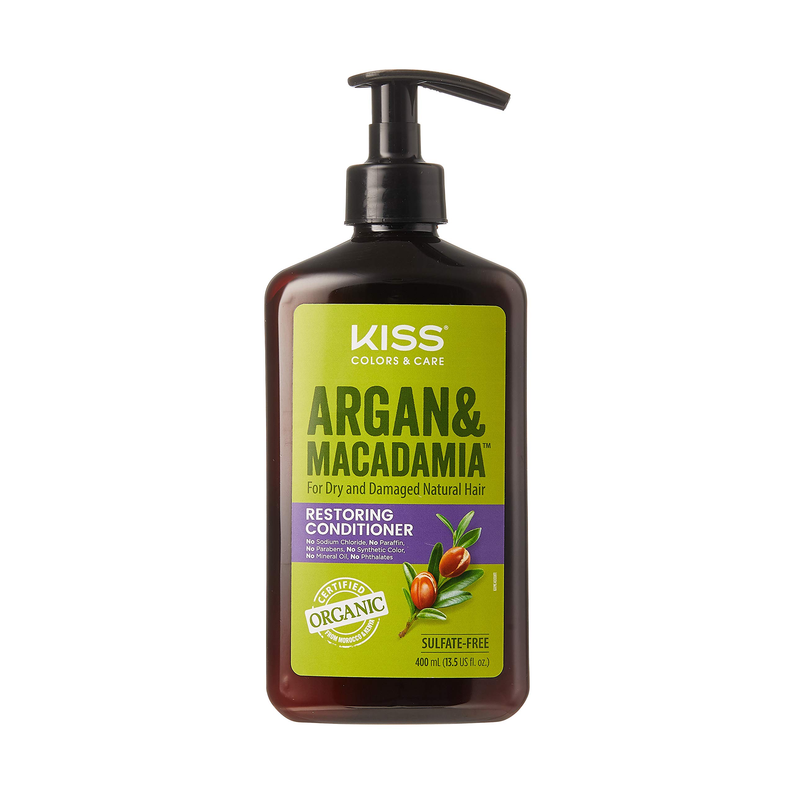 KISSColour & Care Argan & Macadamia For Dry and Damaged Natural Hair Conditioner (13.5 fl. oz // 400 mL)