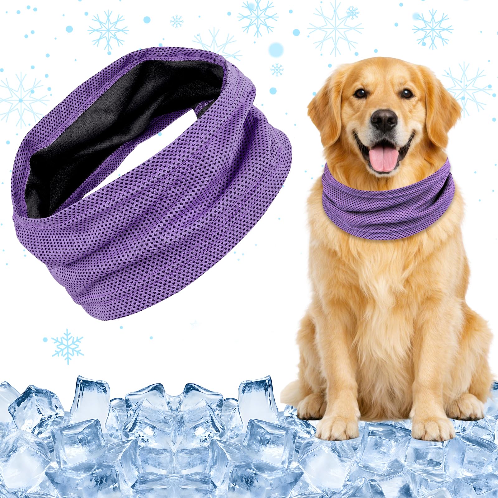 Cooling Collar for Dogs, Cooling Dog Bandana, Cooling Dog Collar, Cooling, Breathable Bandana, Dog Neckerchiefs, Cooling Towel Dog Neckerchief, Cooling for Cooling Dog in Summer