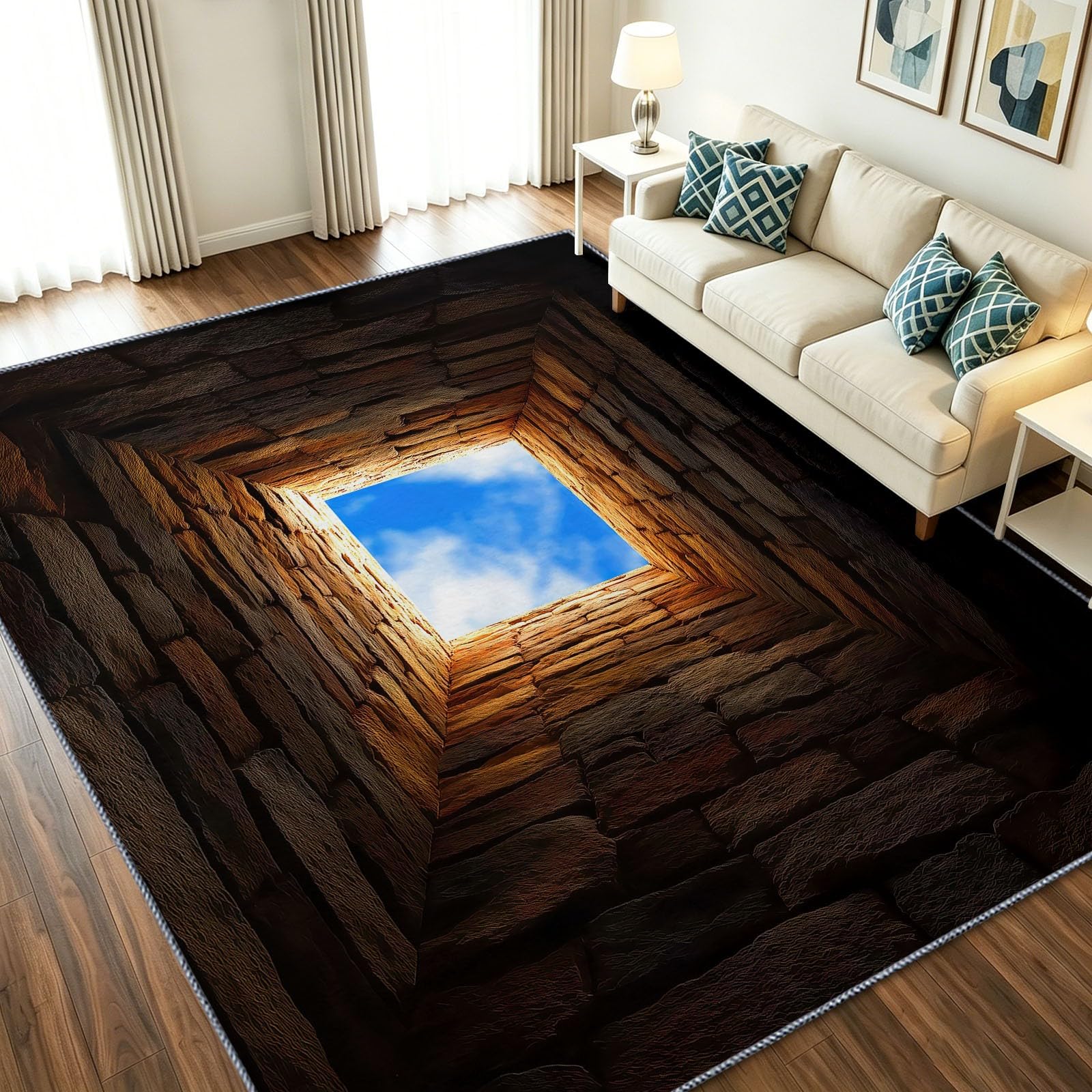 Alfombra lavable fotográfica de 80 x 150 cm, pelo bajo, antideslizante