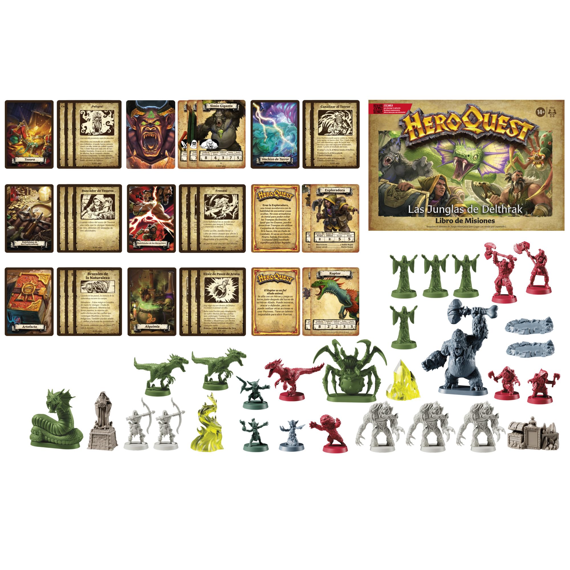 Avalon Hill HeroQuest Pack de Misión Las Junglas de Delthrak | Juego de rol | A Partir de 14 años | para 2 a 5 Jugadores | Requiere el Sistema de Juego HeroQuest para Jugar