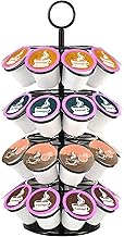 Eastsign Coffee Pod Holder for Counter, Coffee Pod Stands, 36 K Cup Storage Organizer, Compatible with K Cups, K Cup Carousel, Spins 360-Degrees, Lazy Susan Platform, Home or Office(4 Tiers- 36 Pods)…