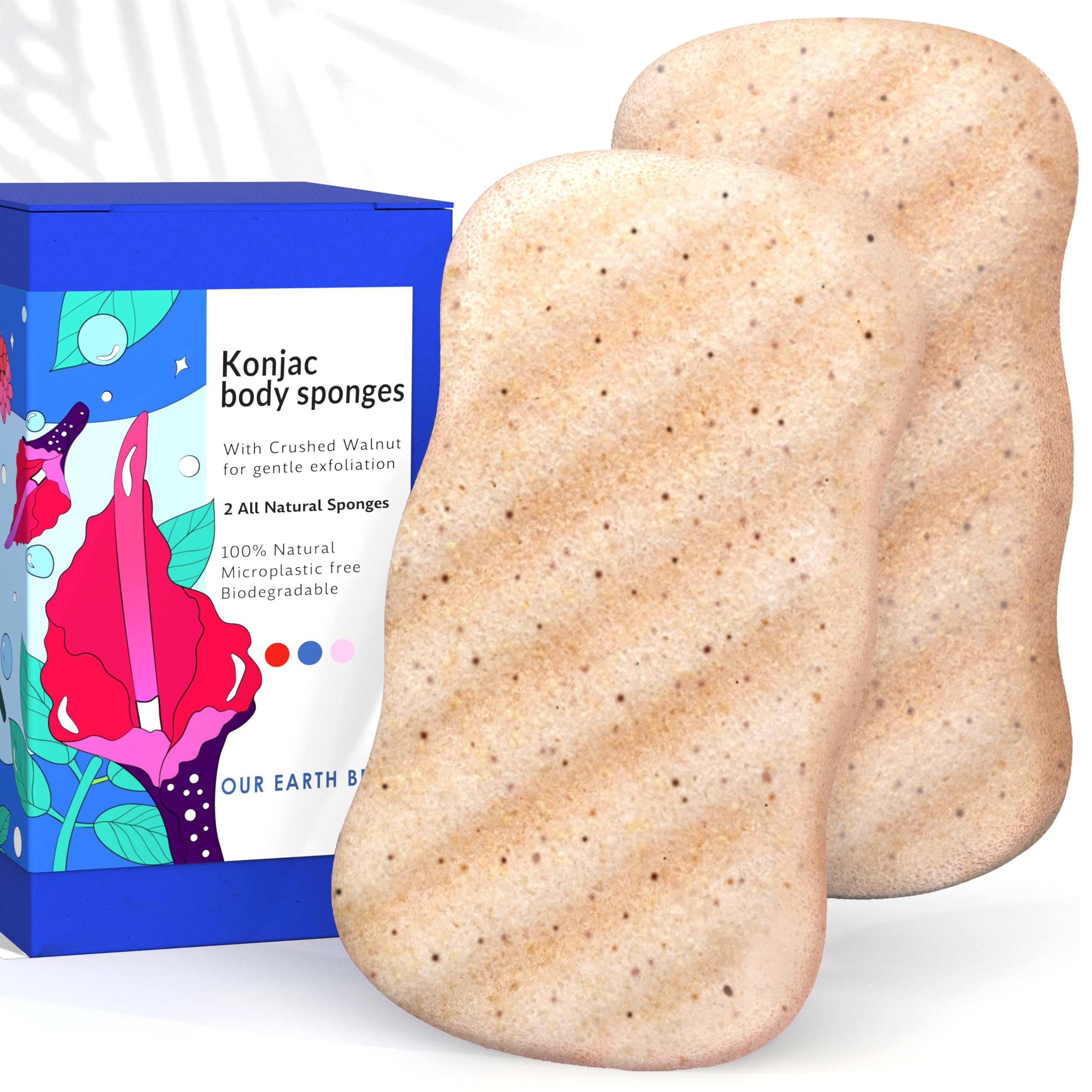 Esponja corporal exfoliante konjac