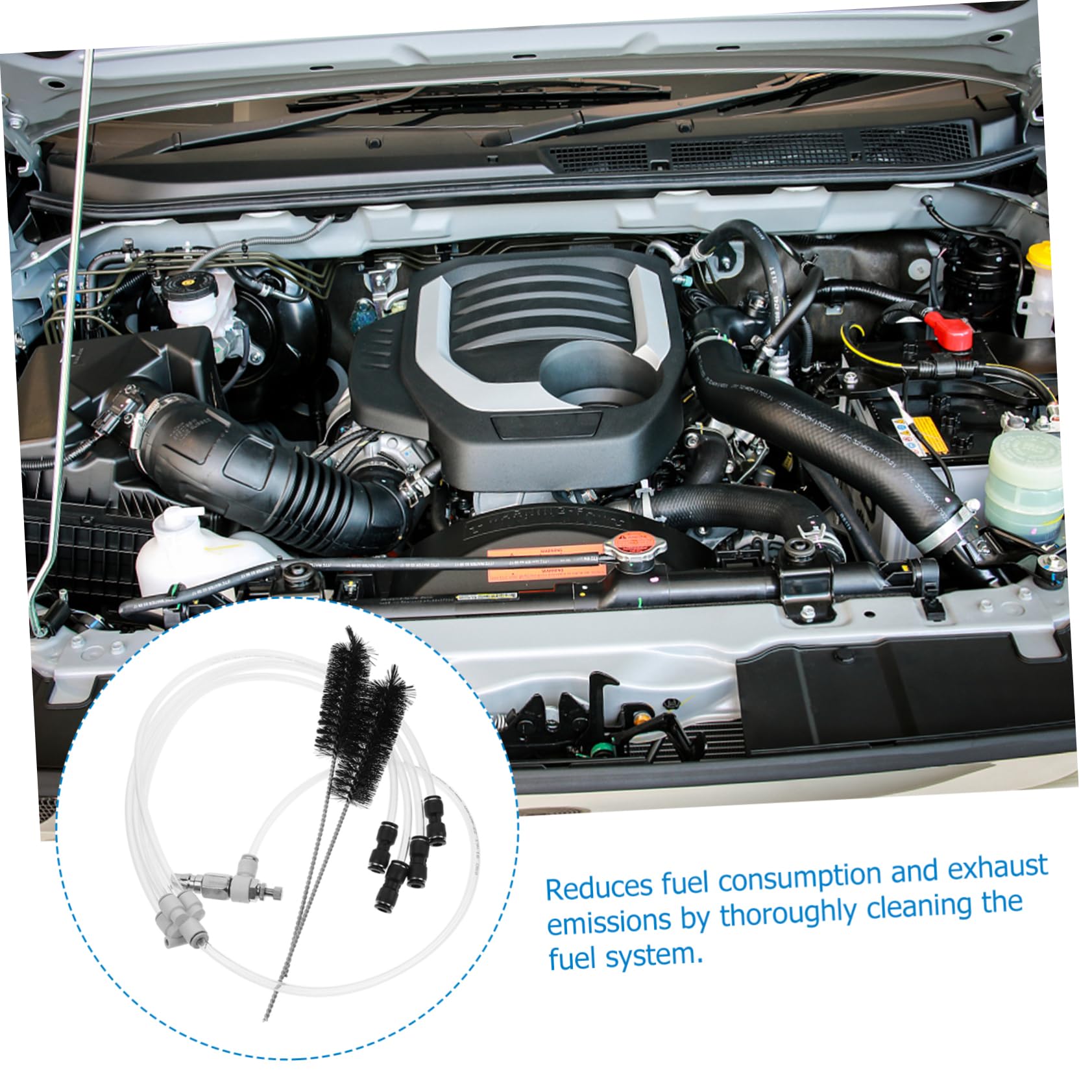 FUNOMOCYA Cleaner Engine System Cleaner Set Pneumatic Carbon Deposits Cleaning Tool Car Engine Cleaning