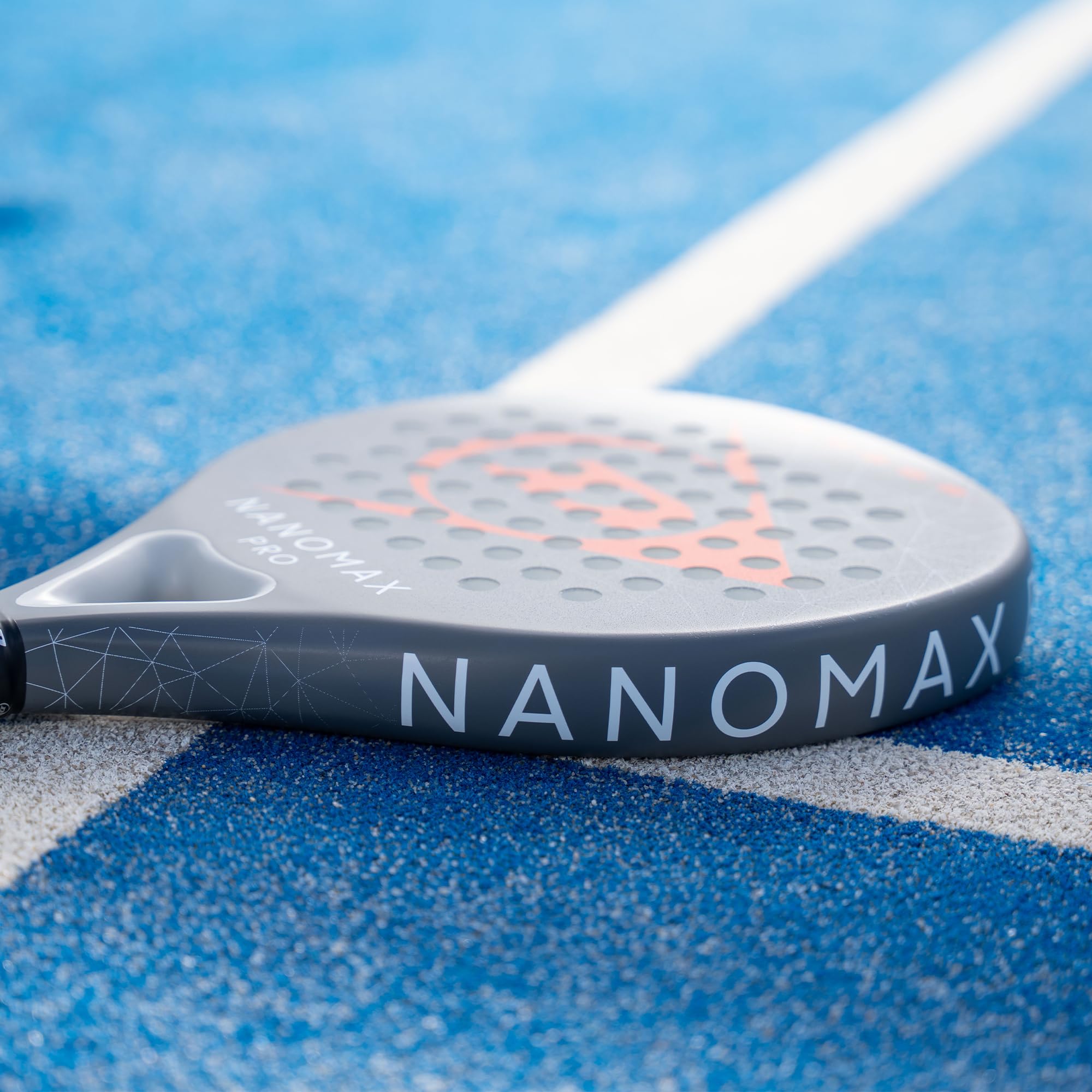 Dunlop Unisex Nanomax Pro Rakieta do padla Grey/Orange/White One Size