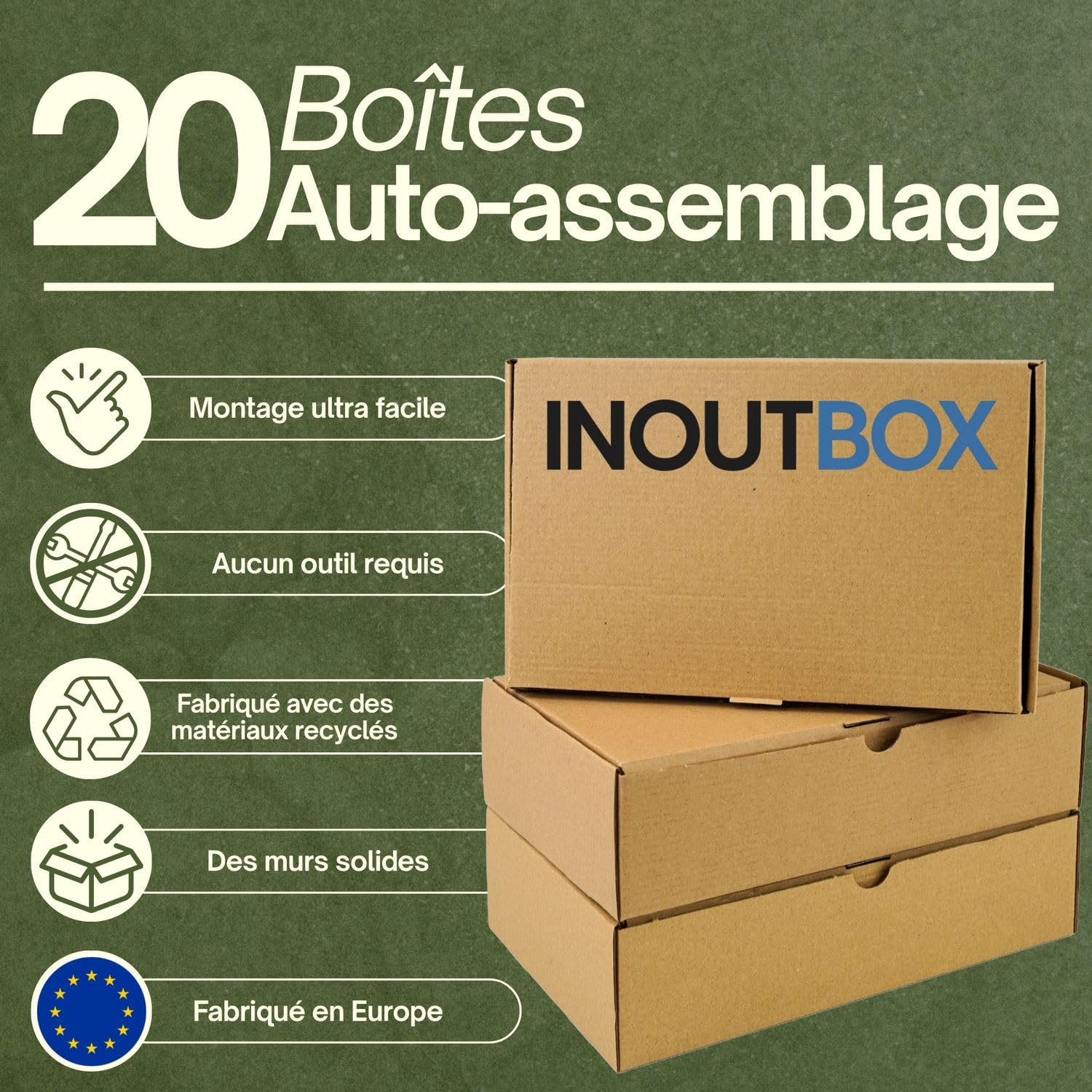 Boite Cadeau Carton 20Pcs | Petite Boite Carton | Boite Expedition Cartons | Emballage Cadeau Boite | Petit Carton pour Colis| Lot de Boite Cadeau | Boites Cadeaux Cartons | Packaging Box 25x16x7cm
