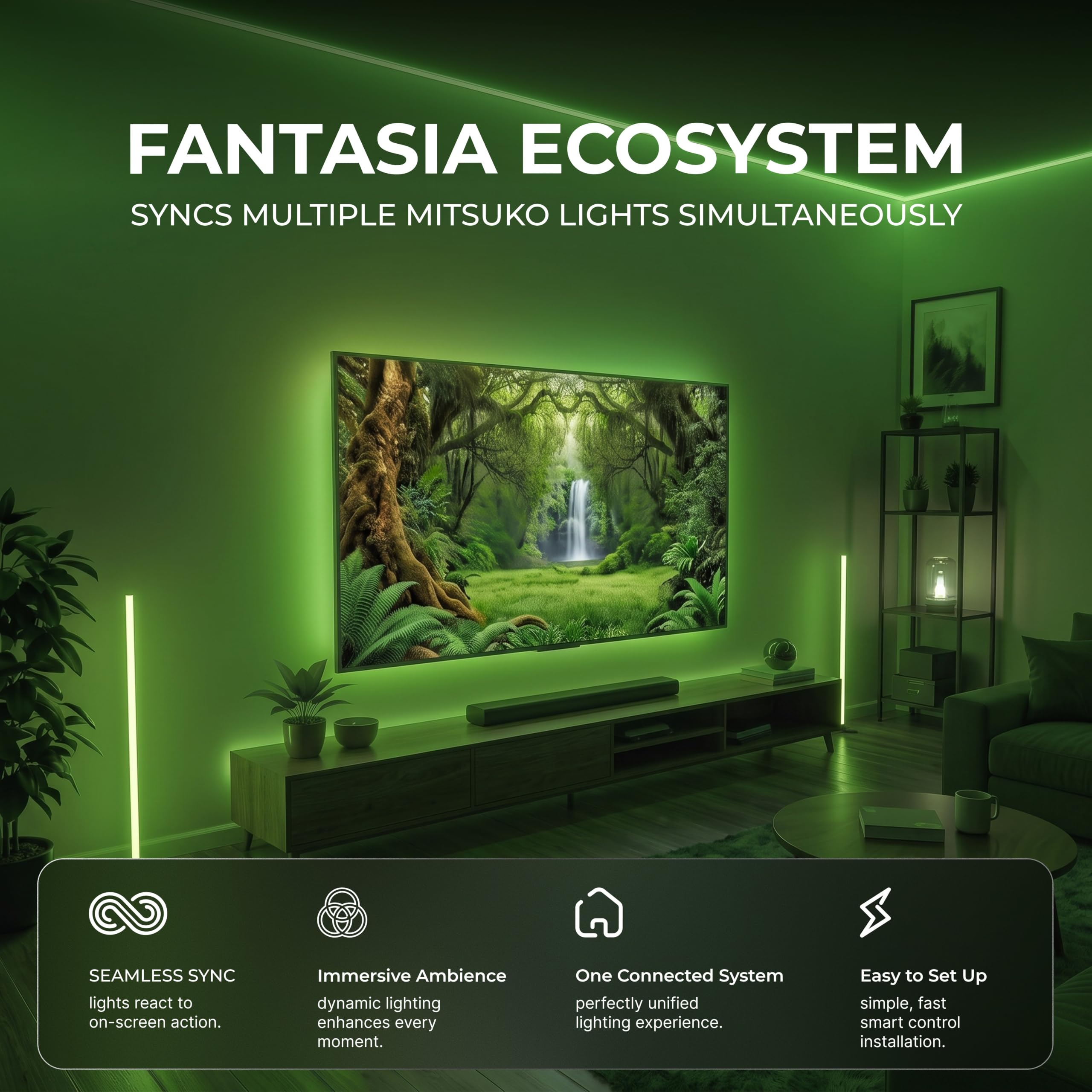 MITSUKO AmbiMotion 2.0: Sync Your TV for Stunning 4K -8