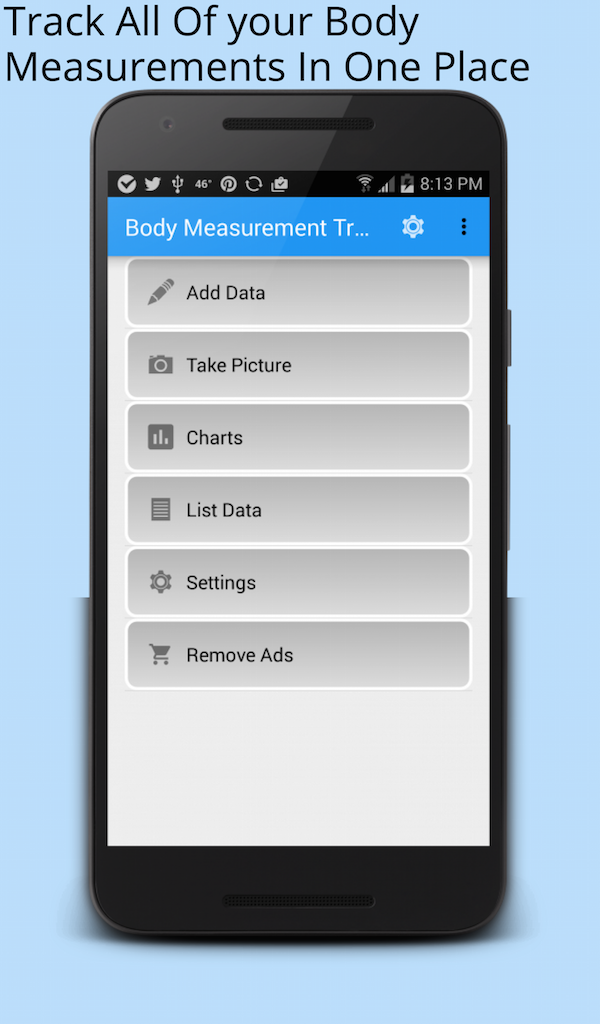 Body Measurement Tracker App on the Amazon Appstore