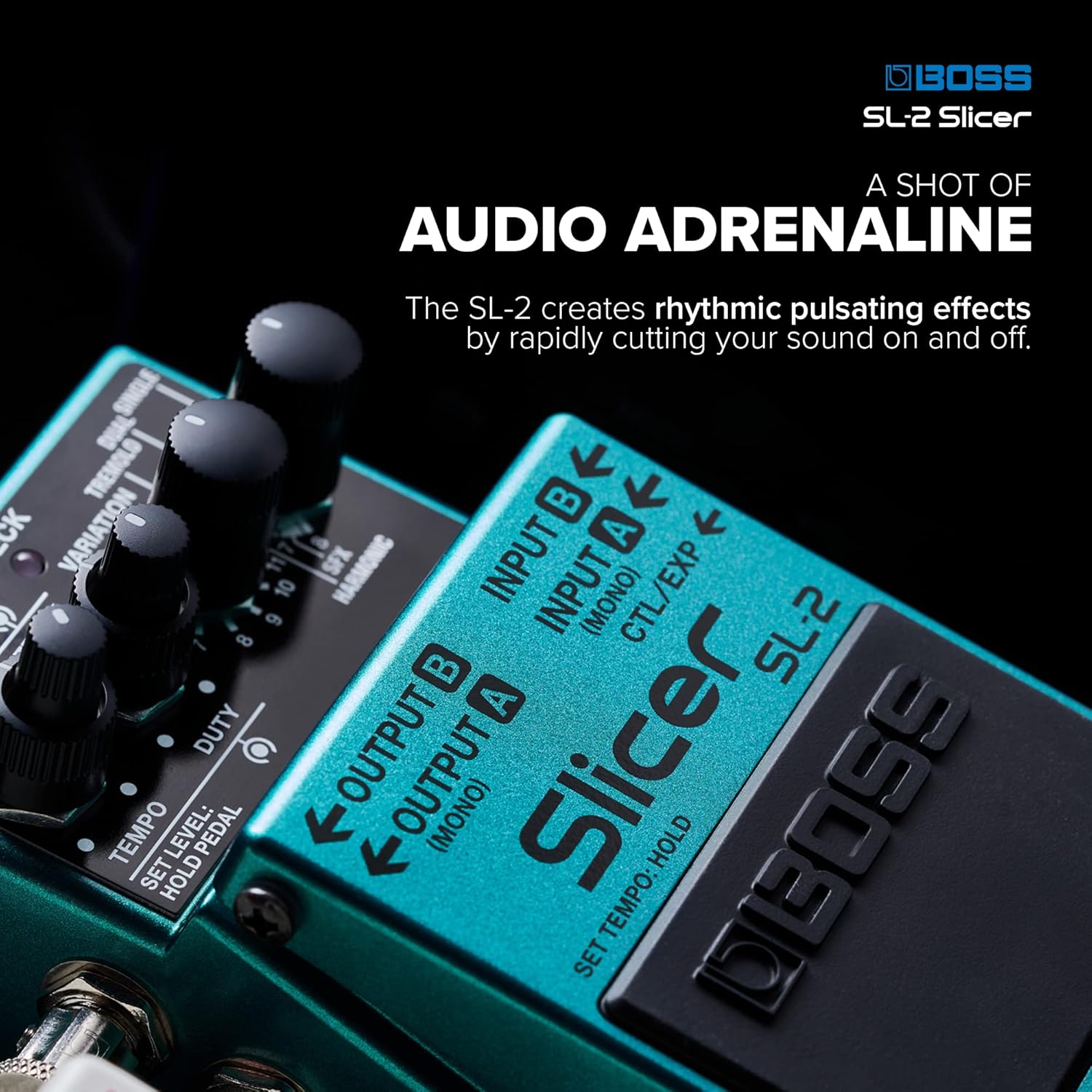 Boss SL-2 Slicer Audio Processor + MXR Patch Cables 3-Pack