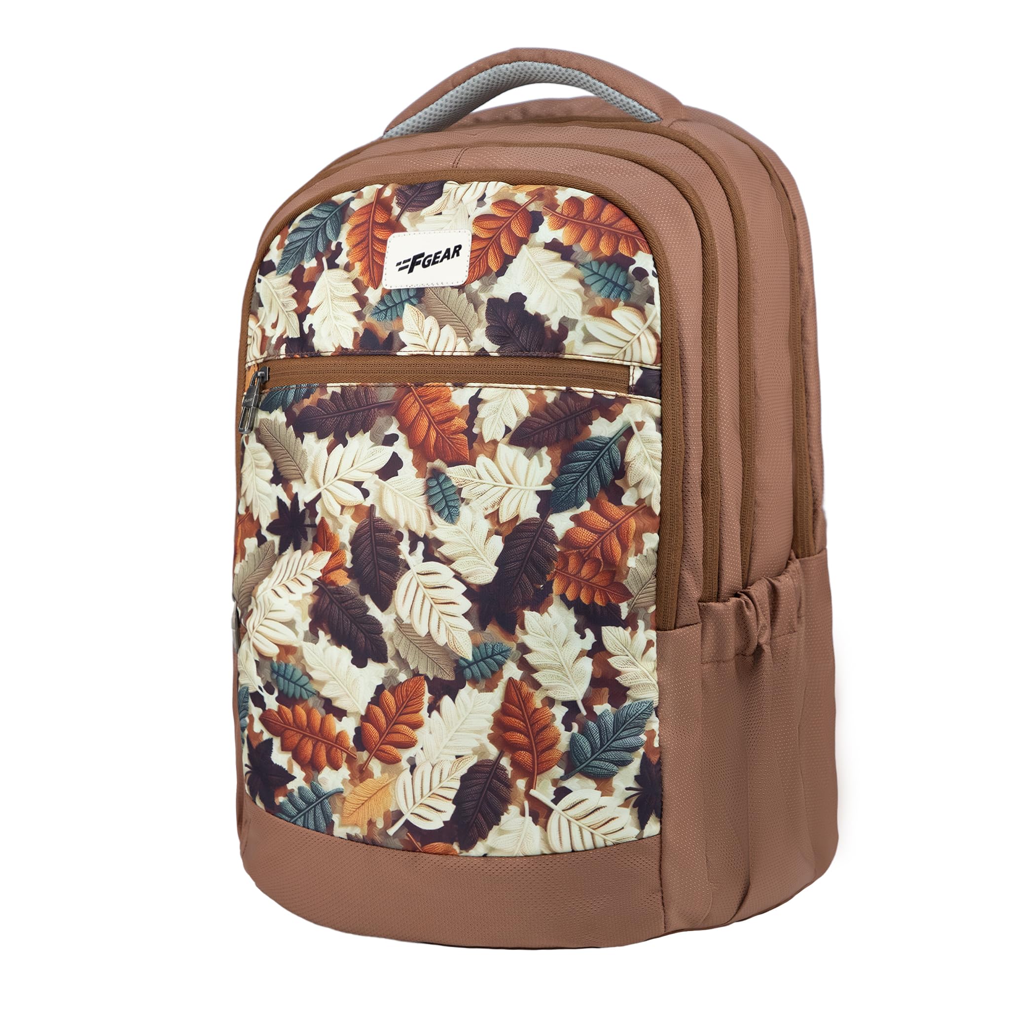 f gear Arashi Mocha Mousse 35L School Backpack|4 Compartments, 1 Front Pocket & water Bottle Holders|Laptop Sleeve|Ergonomic, Lightweight & Durable|Ideal for School, College, Work, Travel & Daily Use-picture-30
