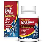 MagniLife Leg & Back Pain Relief, Fast-Acting Pain Relief, Naturally Soothe Burning, Tingling and Stabbing Pains, Symptomatic or Preventative, 125 Quick-Dissolve Tablets
