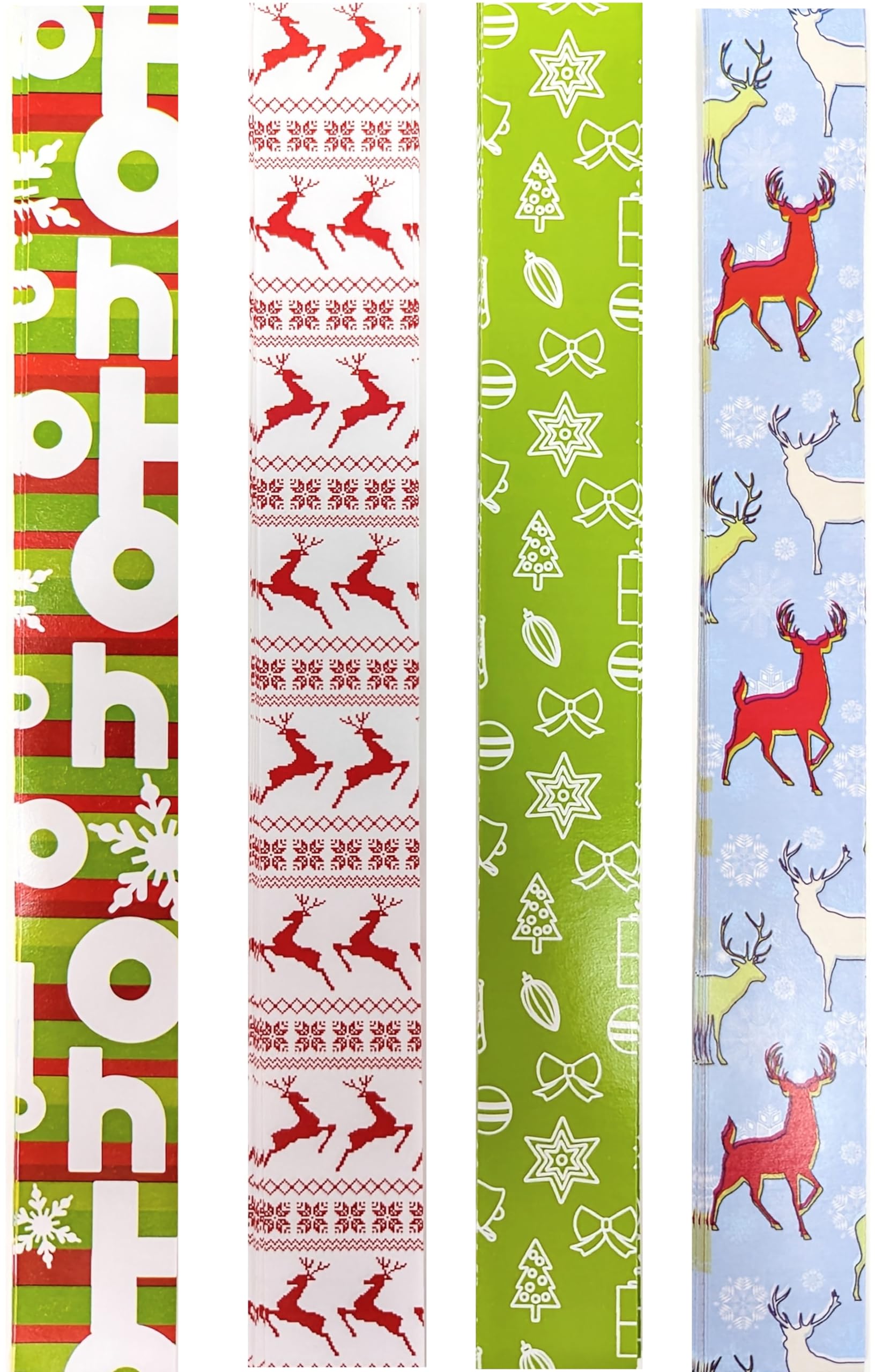 AKH® 100 Christmas Paper Chains | 5 Assorted Designs | 21cm X 2.5cm