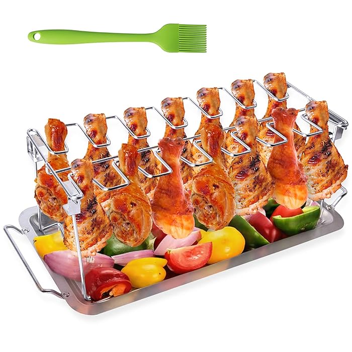 Buy AISHN Chicken Leg Rack for Oven & Grill, Chicken Wing Grill Rack
