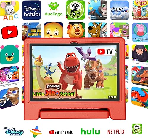 Miniatura 5 de Tablet para niños de 3 a 12 años, 10.1 pulgadas, Android 14, 6000mAh, 8GB RAM+64GB ROM (Expandible a 1TB), Tablet para niños WiFi6, Espacio para