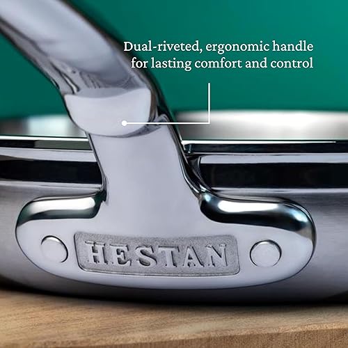 Vista 21 de Hestan ProBond Forged - Sartén profesional de acero inoxidable, 12.5 pulgadas, compatible con inducción