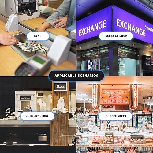 Miniatura 9 de NUCOUN Máquina mezclada del contador del dinero de la denominación VC-7 e impresora térmica del recibo de 190.3 ft m