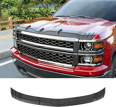 Hood Deflector Compatible with 2014-2015 Chevy Silverado 1500 Hood Protector TPE Shield Replacement for 2014-2015 Chevy Silverado 1500 Accessories