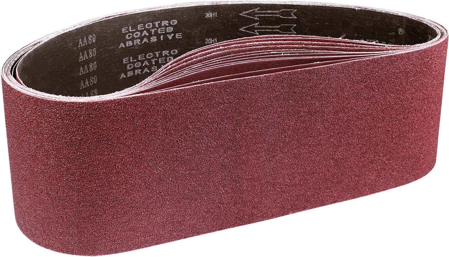 Schleifbänder 150 x 1220 mm (15 Stück), Schleifband Set Körner 80/120