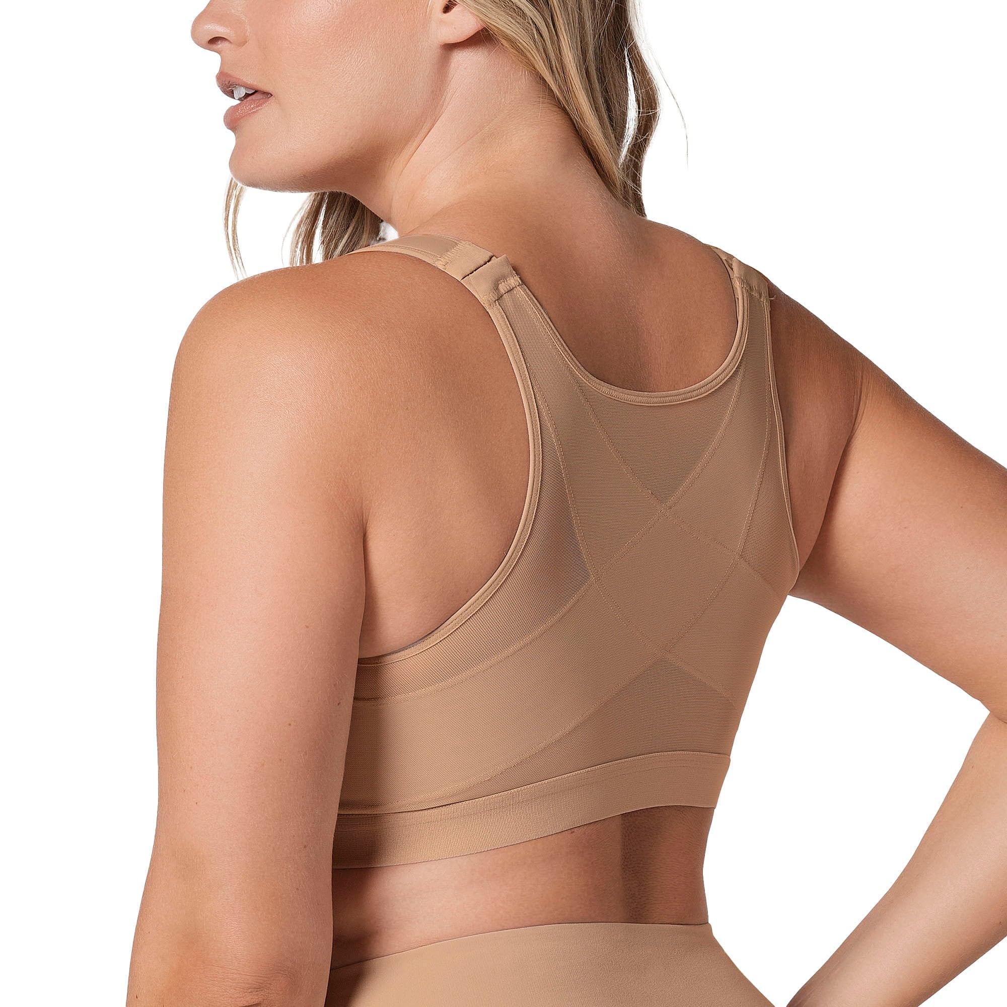 Leonisa Posture Corrector Bra Wireless Front Closure Bra for Women Full Coverage