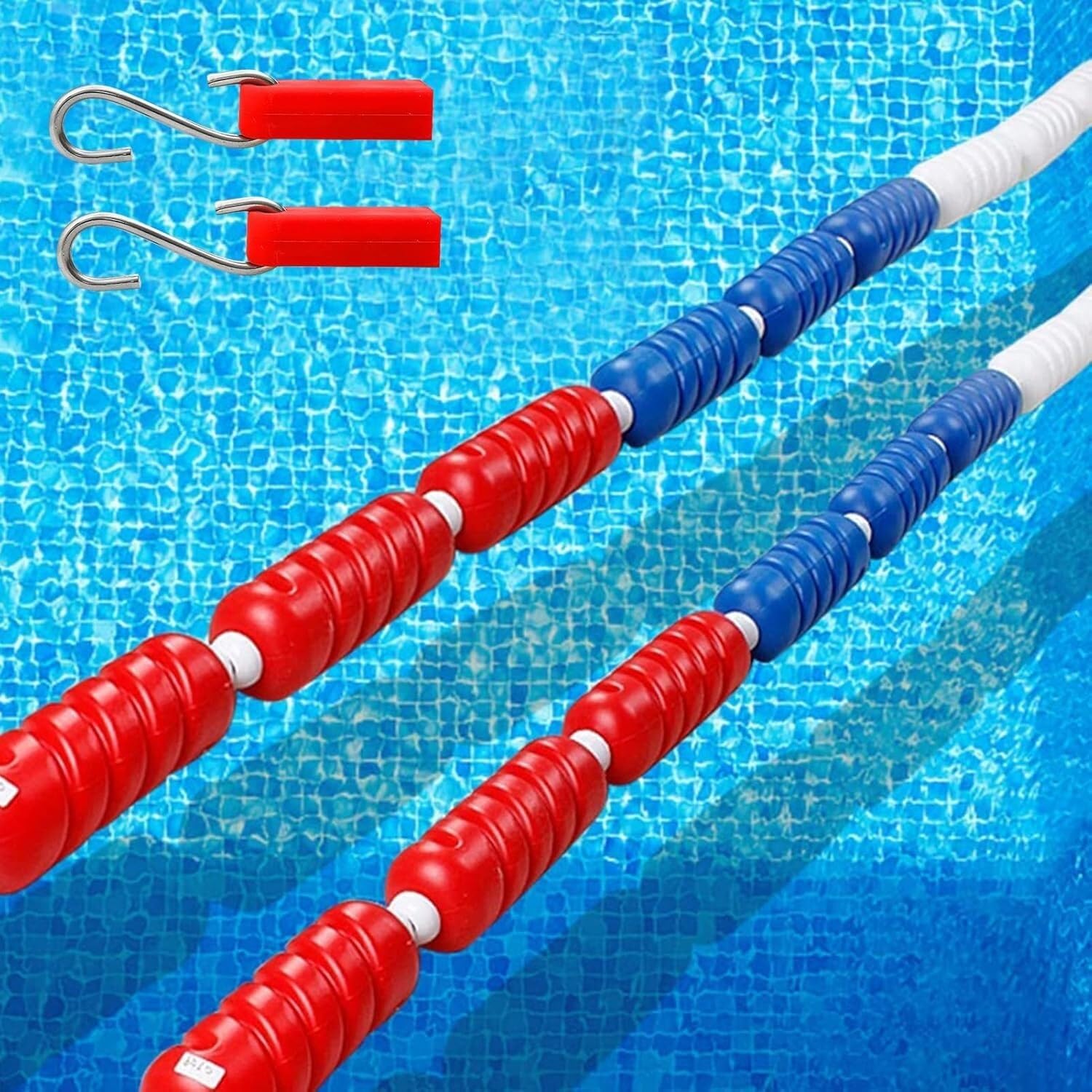Sicherheitsboje für Schwimmbecken (Stahlseil, 1 m)