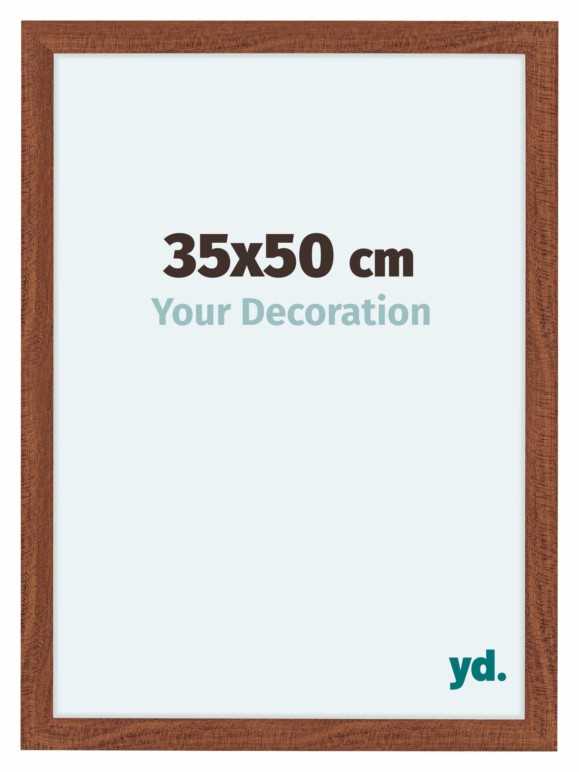 Your Decoration - Picture Frame 35x50 cm - Walnut - Decorative Wall Frame in MDF with Antireflection - Frame 35x50 - Como
