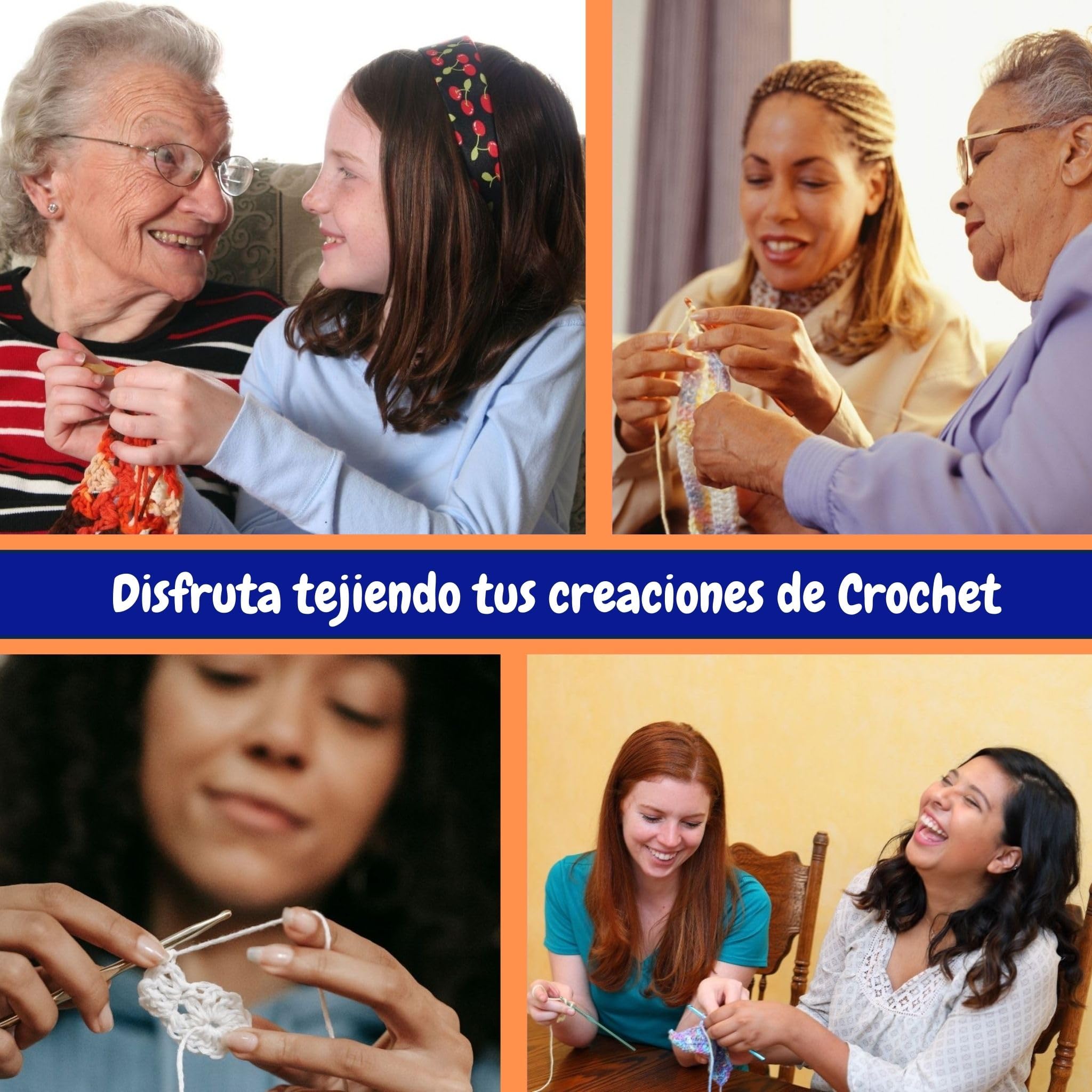 SusggO 73 Piezas Kit Crochet Kit Principiantes Completo Crochet Set Amigurumi – 15 Ovillos Algodon de Leche Agujas Crochet Accesorios Manual Español y Bolso - Kit Ganchillo Completo - Crochet Kit DIY