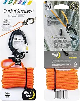 Amazon.com: Nite Ize CamJam SlideLock Cord Tightener & 10 ft