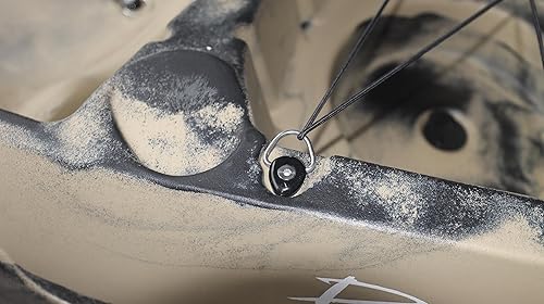 Miniatura 4 de Meter Star - Juego de 12 aparejos de pesca para kayak con anilla en D y kit de tornillos 304 M6 para canoa de barco y kayak, herramientas de