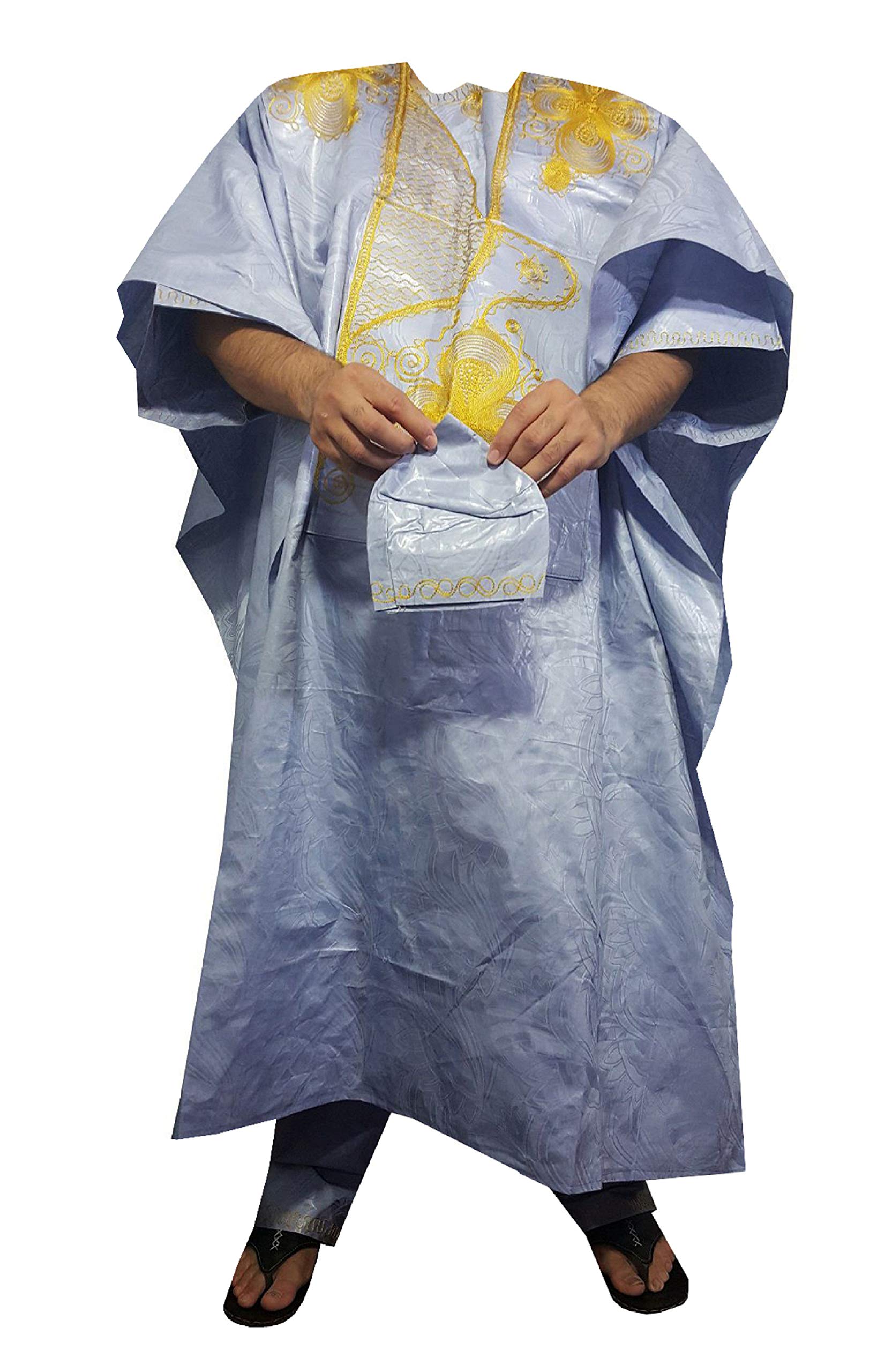 Buy African Suits For Men Boubou Attire Pants Robe Agbada Style For Men