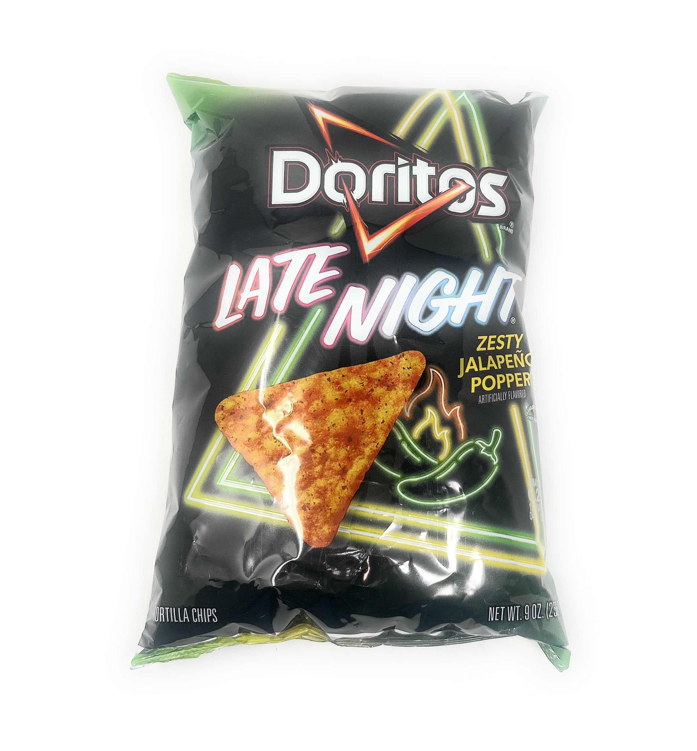DoritosLate Night Zesty Jalapeno Popper Flavored Tortilla Chips 9oz - 1 bag