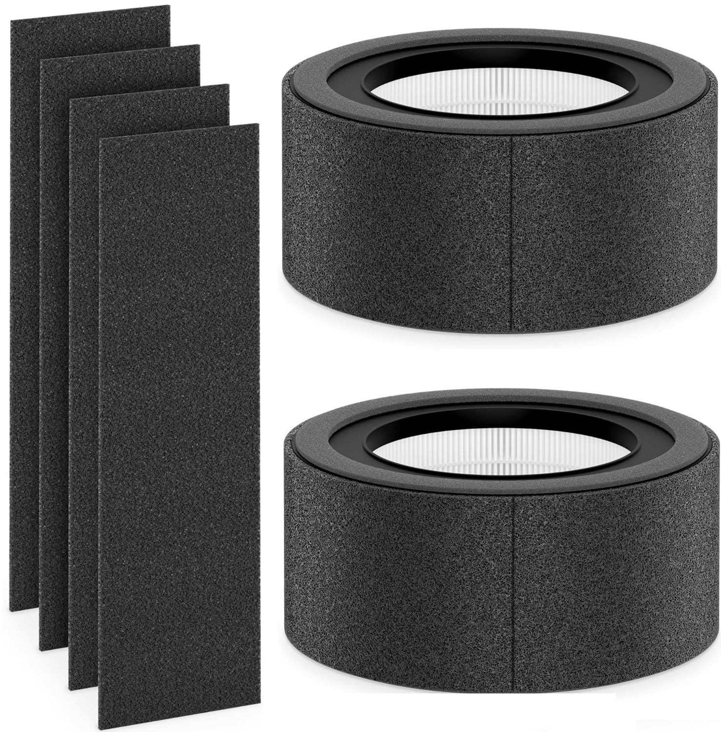 Z-1000 HEPA Replacement Filter and 4 Extra Activated Carbon Pre-Filters, Compatible with TruSens Z-1000 Air Cleaner Purifier, Part # AFH-Z1000-01