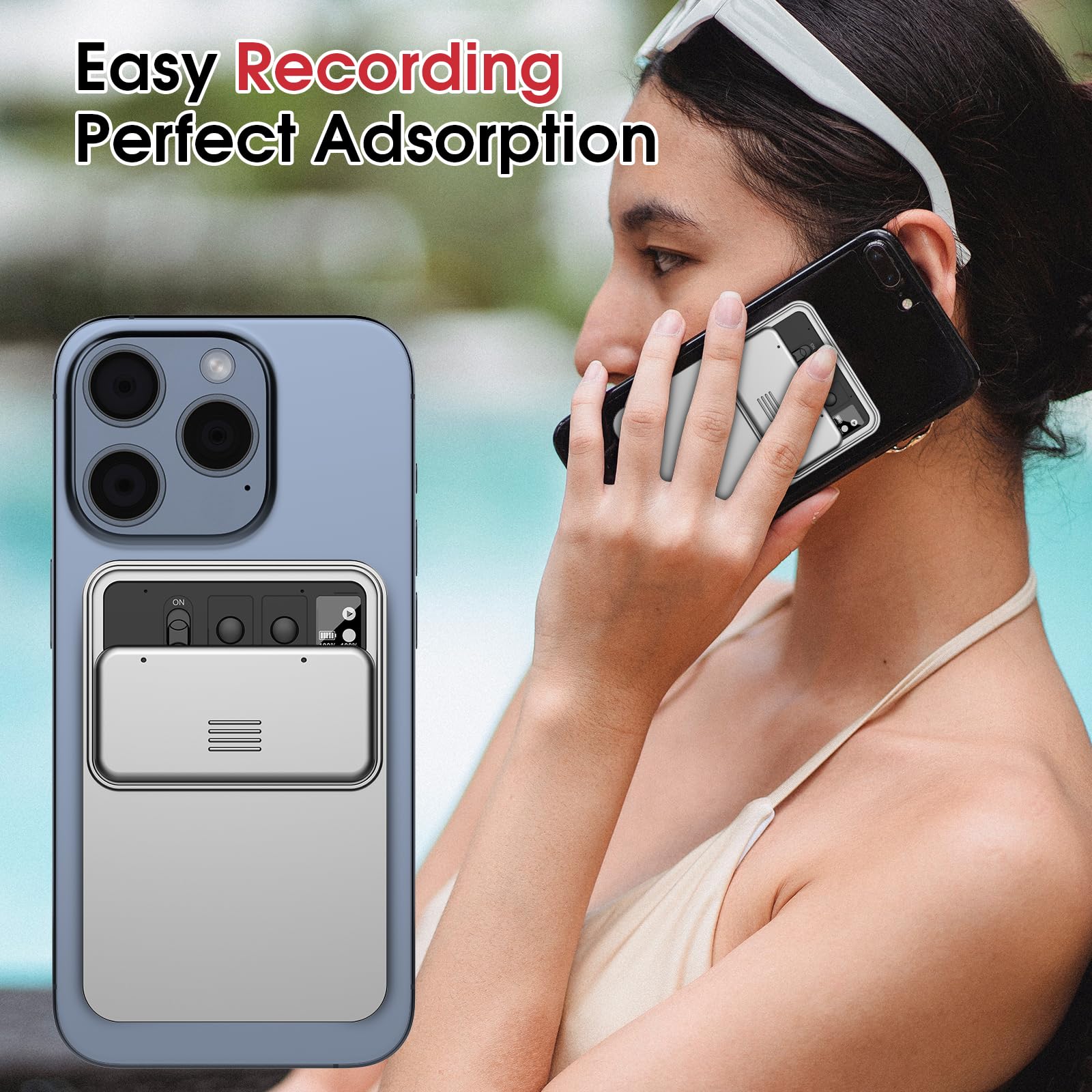 Etui de Protection pour Enregistreur Vocal AI, Compatible, Couvercle Coulissant, Résistant aux Chutes, Portable