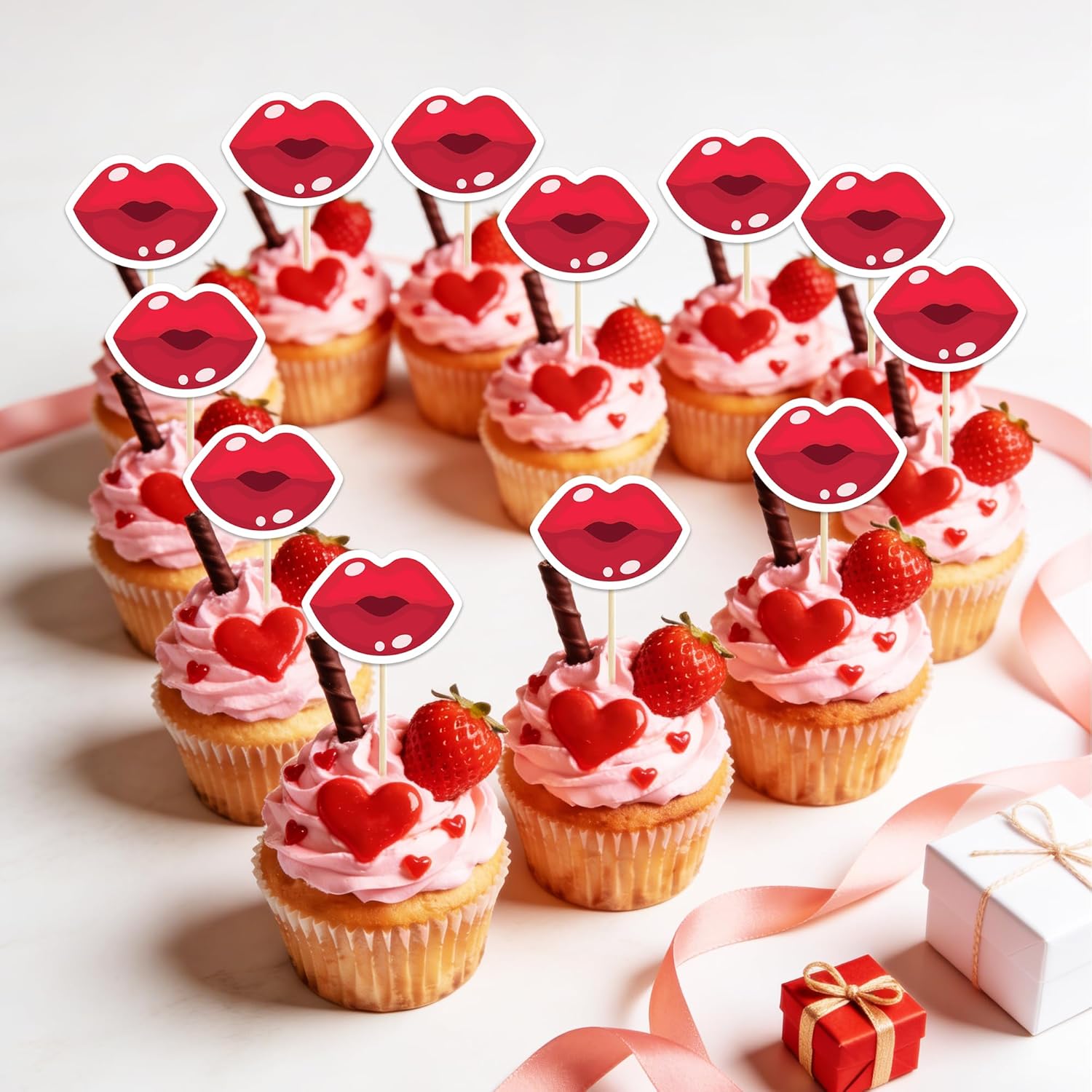 360 PCS Valentine’s Day Lip Stickers for Kids Crafts, Kissing Lips Stickers Red Kiss Sticker for Greeting Cards Envelope Gifts Scrapbooking Classroom Valentines Party Decor, 1.5 in