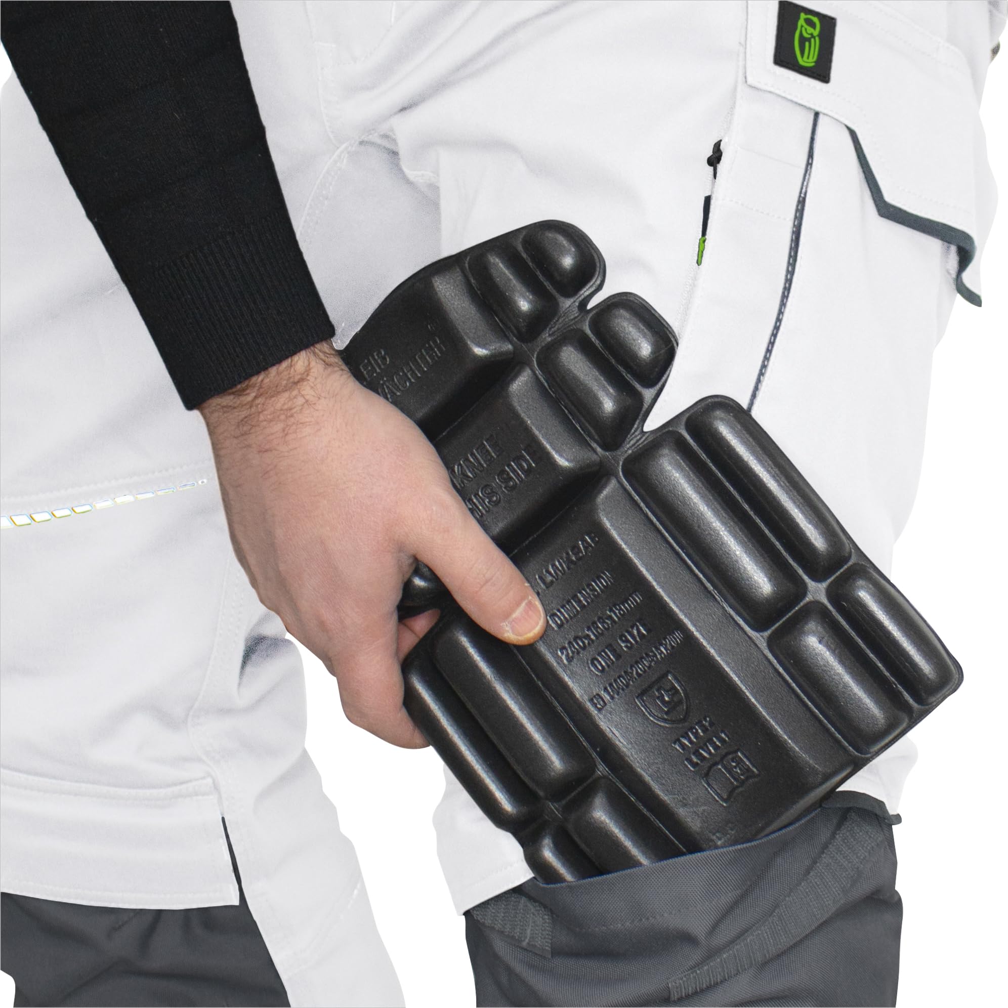 Leibwachchter Flex-line męskie spodnie robocze, elastyczne i wygodne spodnie robocze z elastanem (stretchdex), nadają się do prania w 60°C i suszenia w suszarce, zwiększona wytrzymałość na rozerwanie,